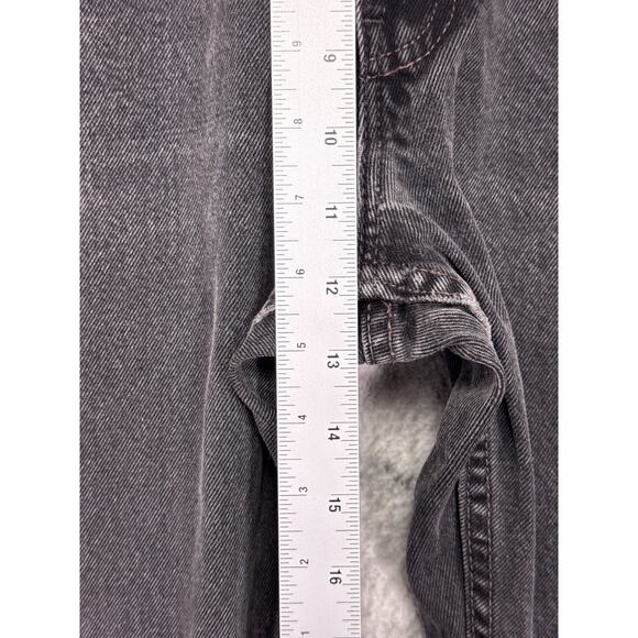 Vintage Levis 505 Jeans 34 in x 30 in Mens Made USA Relax Straight Black Denim - Picture 4 of 6